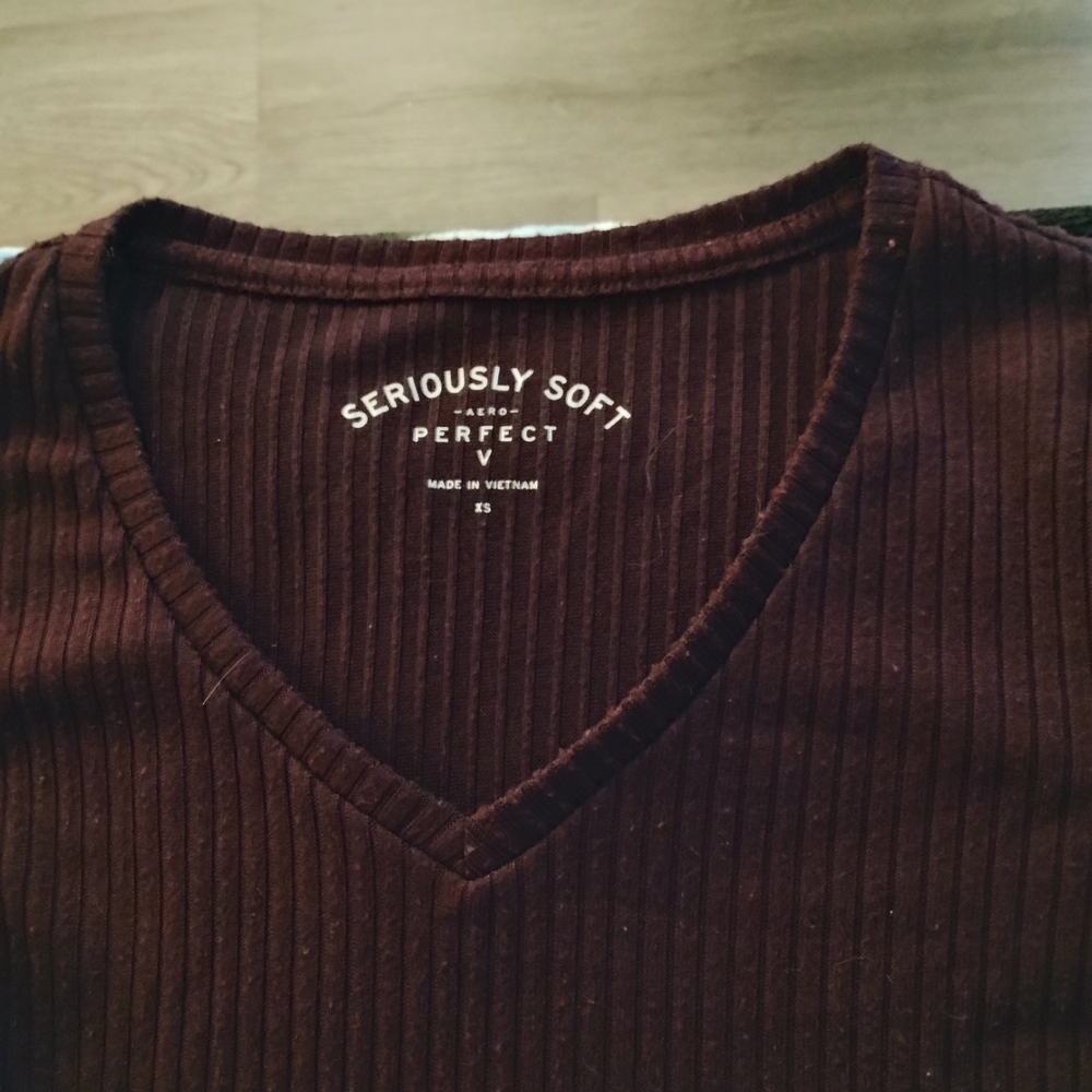 Seriously Soft Women's V-Neck Sweater - Deep Brown
